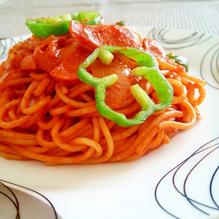 もちもちスパゲティ☆喫茶店のナポリタン